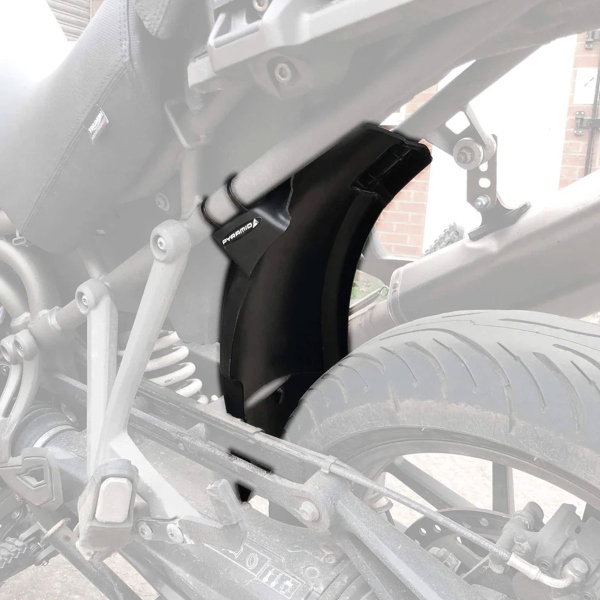Pyramid Matte Black Rear Spray Guards shield Triumph Explorer 1200 XC/XCX/XRA/Low 2016-2024
