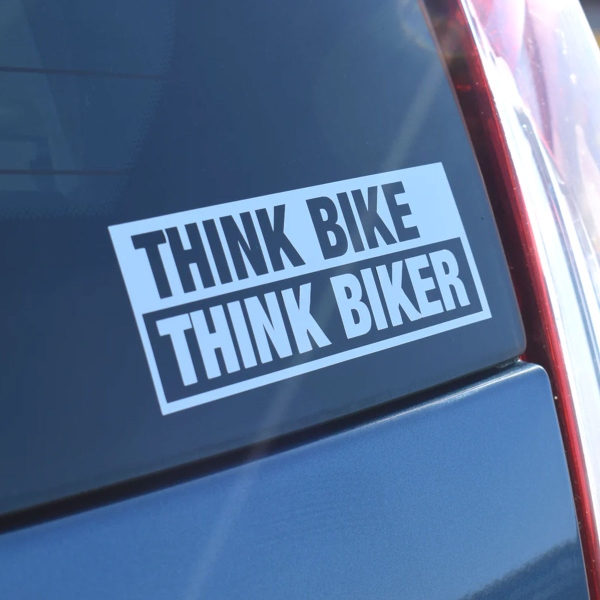 Adesivo Bianco Think Bike 1