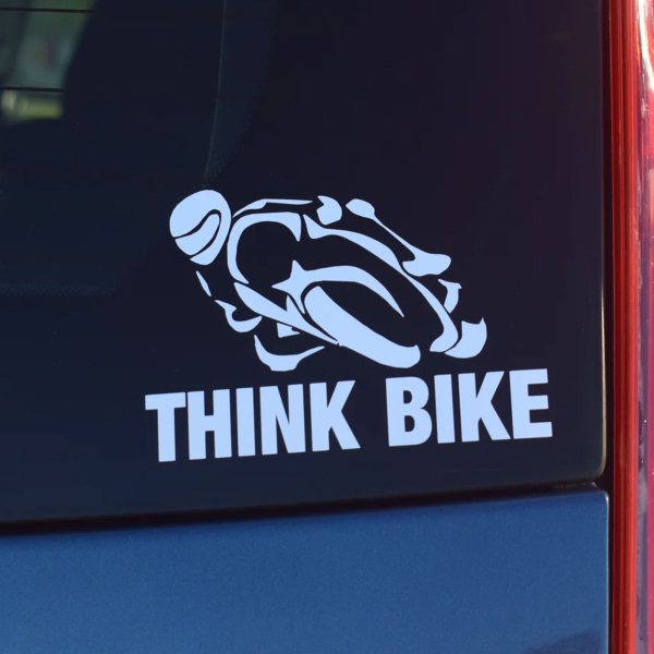 Adesivo Bianco Think Bike 2