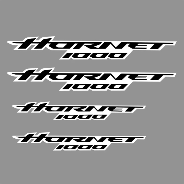 Adesivi Logo set di 4 Nero & Bianco Honda CB1000 Hornet