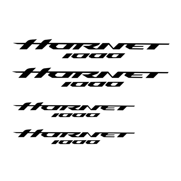 Adesivi Logo set di 4 Nero Honda CB1000 Hornet