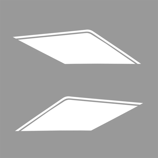 Adesivi Pannello laterale posteriore Bianco Yamaha Tenere 700 2019-2023