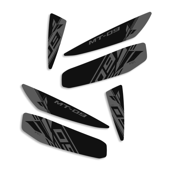 Adesivi set di 6 Nero & Grigio Yamaha MT09 2021-2023