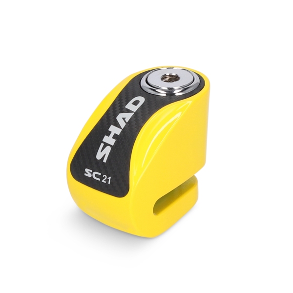 Blocca disco Shad giallo con perno da 6mm per moto e scooter