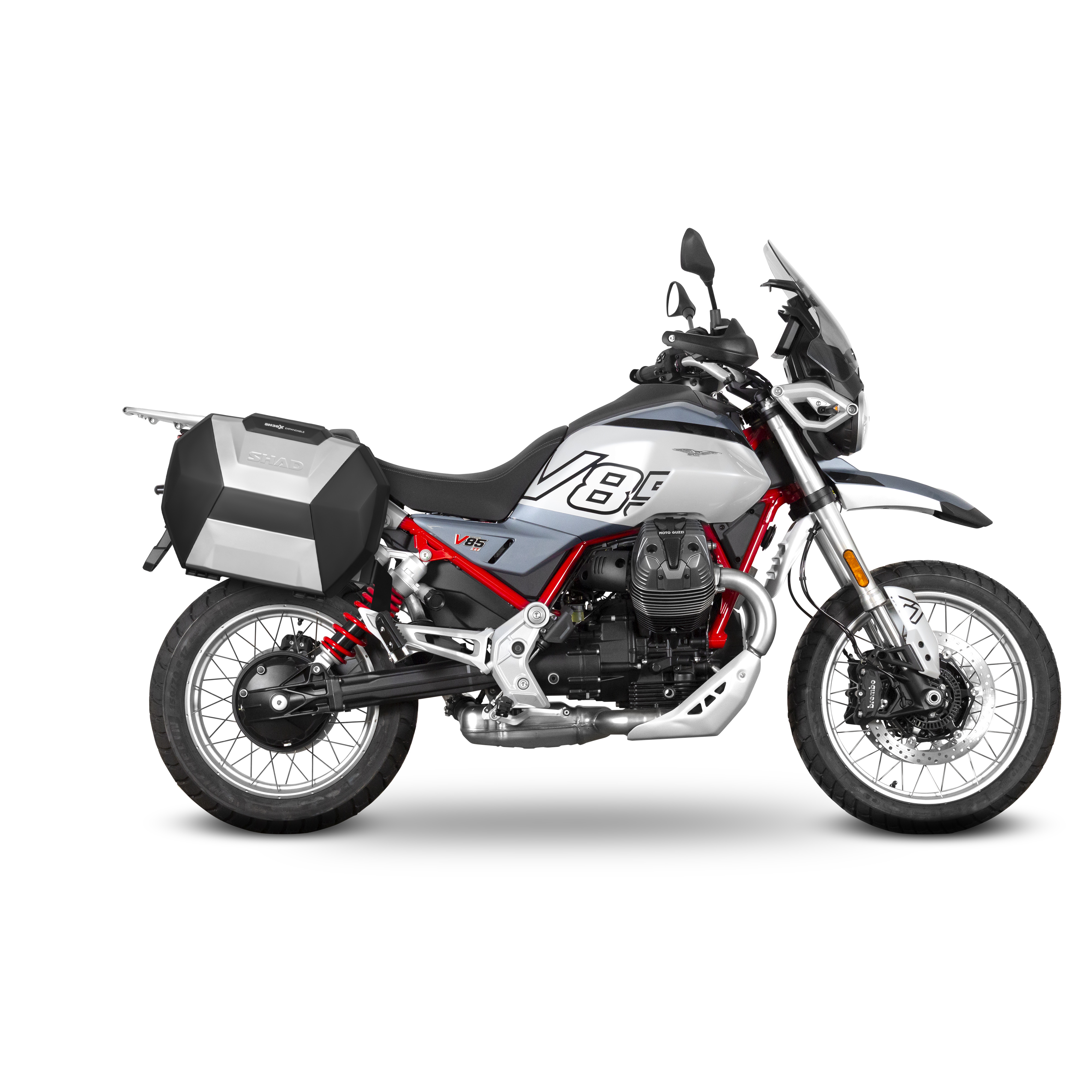 Pannier holder side cases SHAD 3P System Moto Guzzi V85TT/Travel 2024-2026