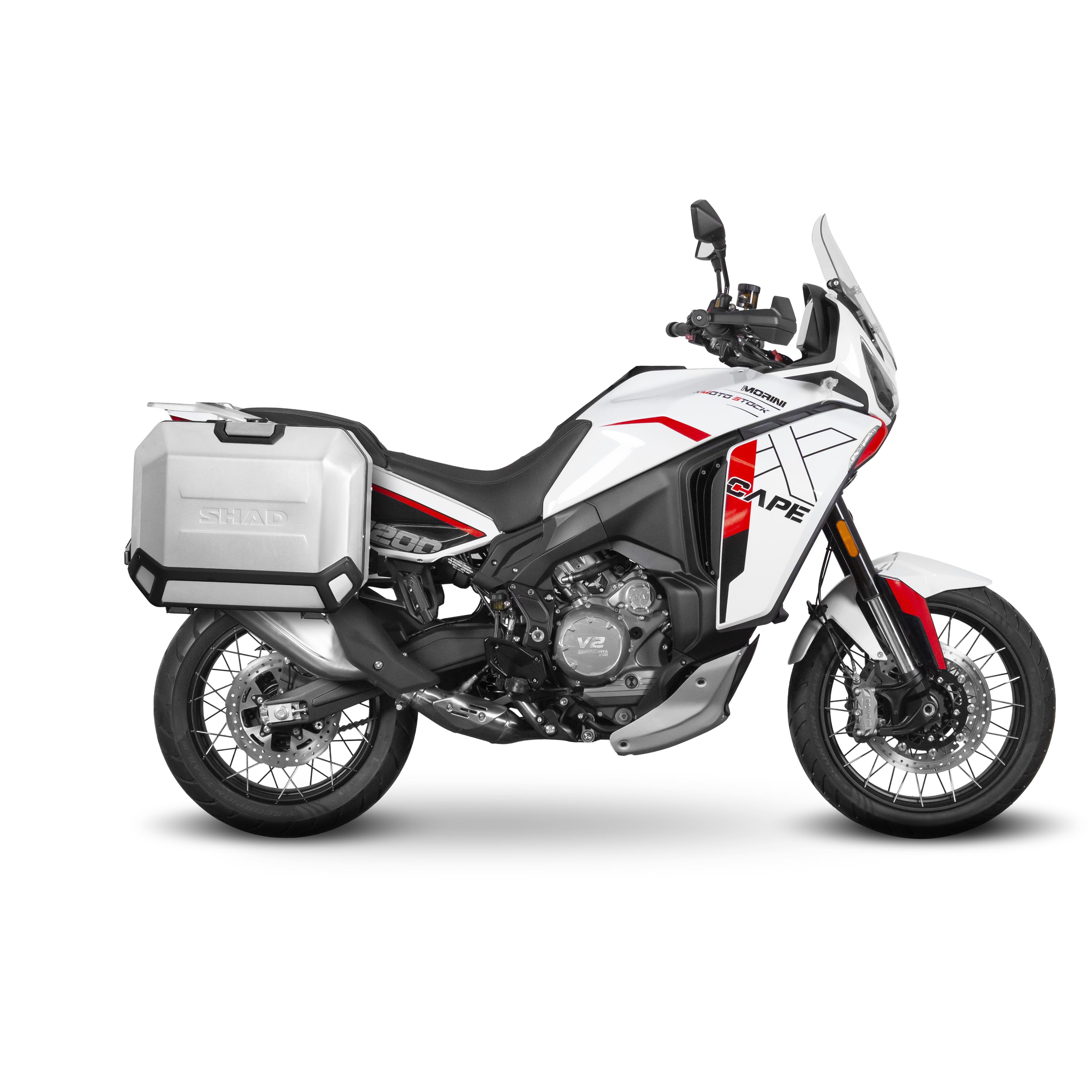 Portavaligie laterale staffe SHAD 4P System Moto Morini X-Cape 1200 2025-2026