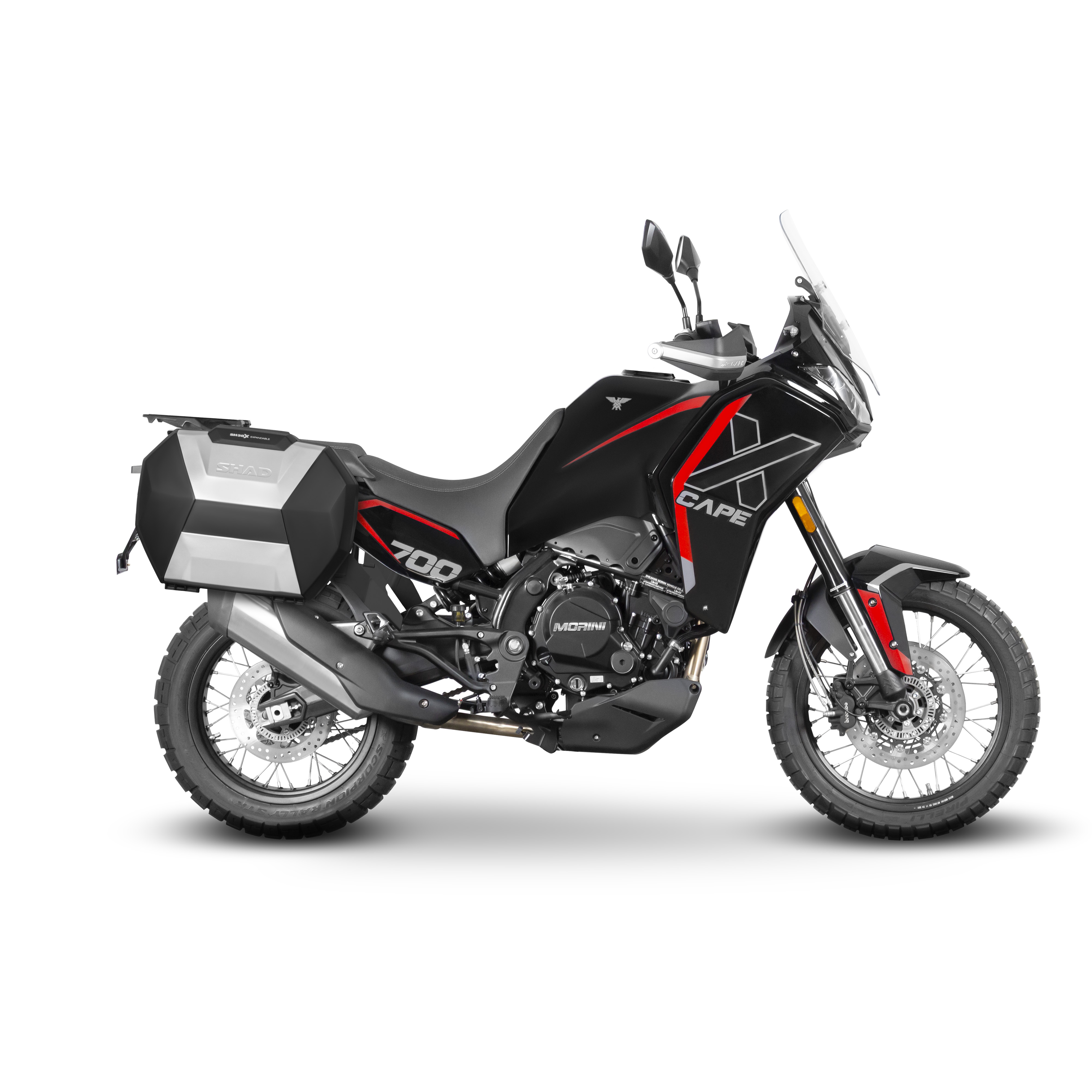 Portavaligie laterale staffe SHAD 3P System Moto Morini X-Cape 700 2025-2026
