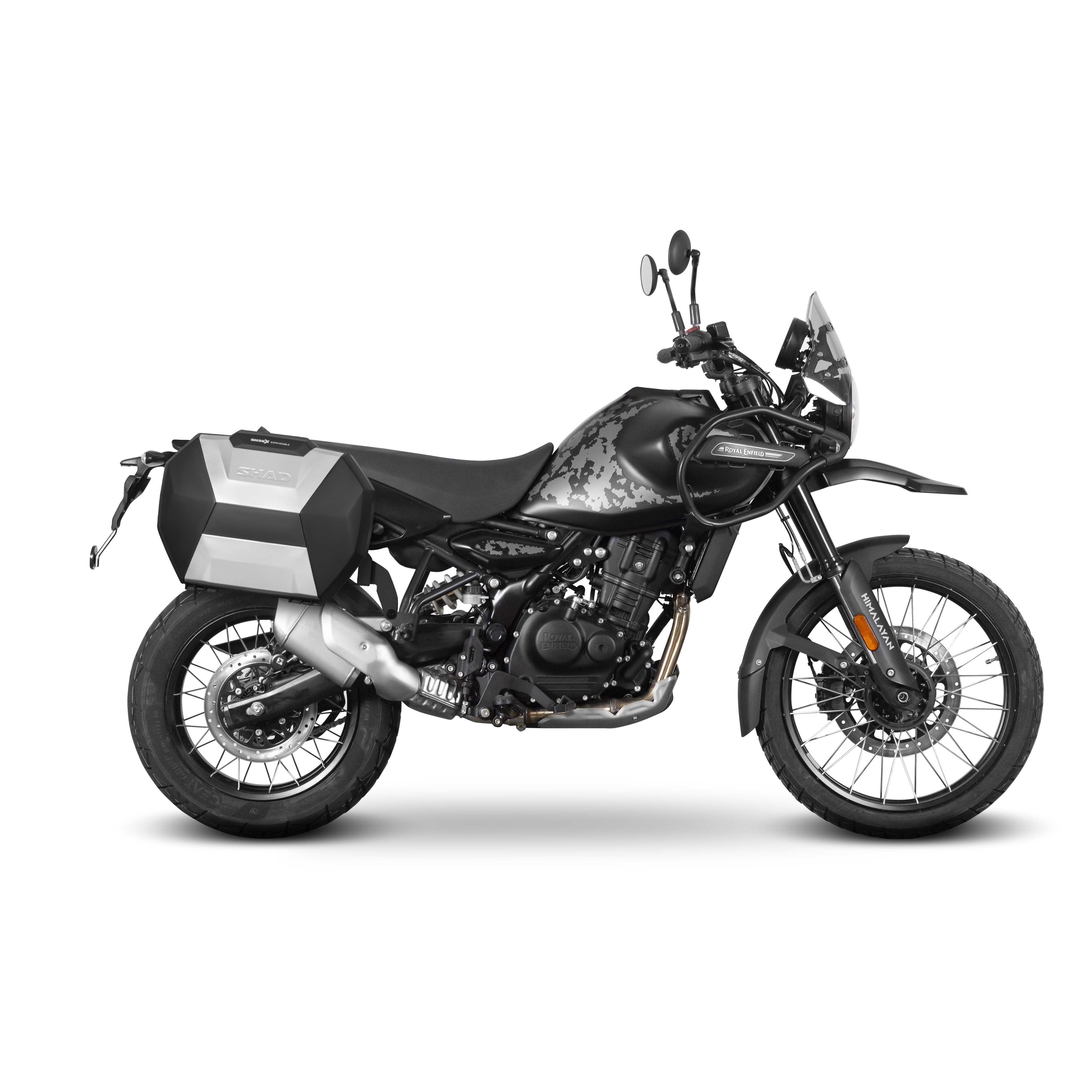 Portavaligie laterale staffe SHAD 3P System Royal Enfield Himalayan Mana Black 450 2026