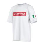 OmniaRacing Regular T-Shirt White/Red
