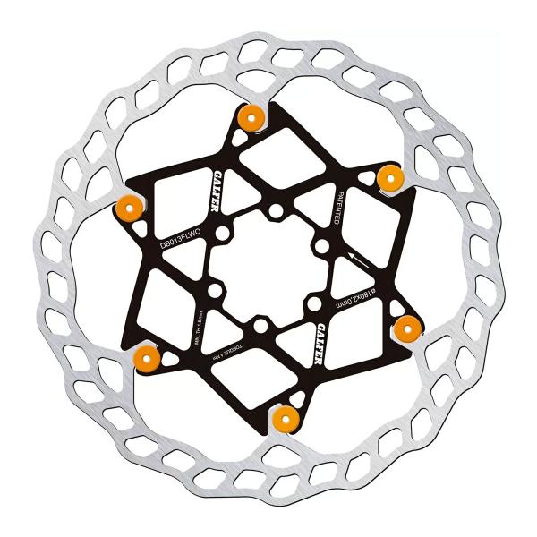 Galfer Bicycle Brake Disc MTB/E-Bikes Floating 180X2,0mm Orange