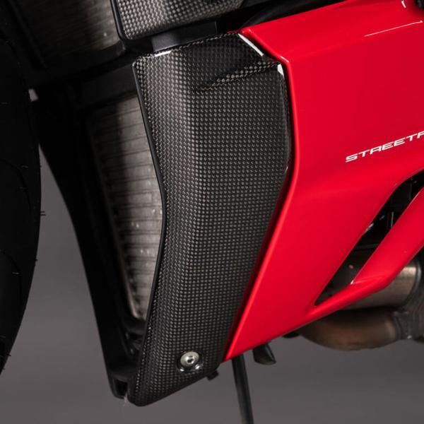 LighTech Carbon Bottom Side Radiator Cover Ducati Streetfighter V4S 2020-2024