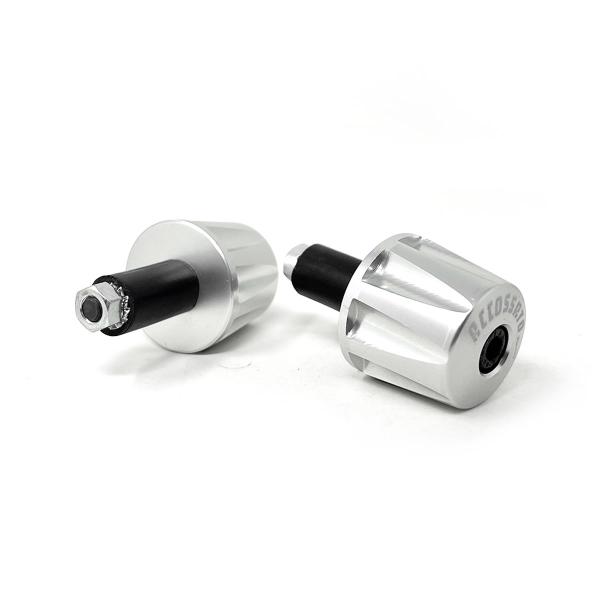 Accossato Silver Counterweight Pair for 12mm to 20mm Handlebars