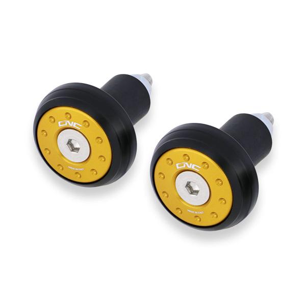 Coppia contrappesi manubrio Extralight oro CNC Racing universali