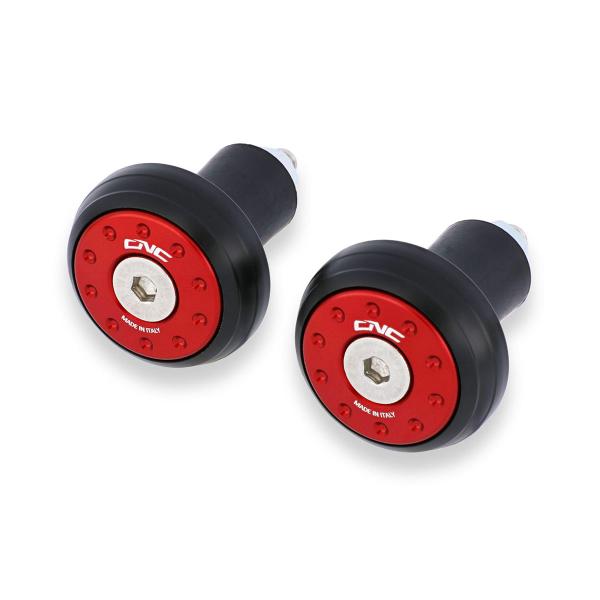 Coppia contrappesi manubrio Extralight rosso CNC Racing universali