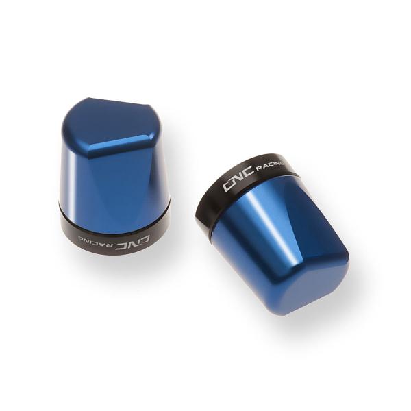 Coppia contrappesi manubrio Look blu CNC Racing universali