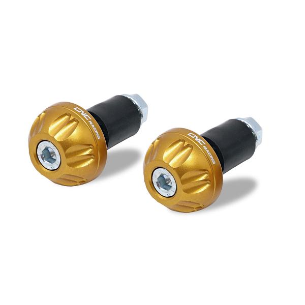 Coppia contrappesi manubrio Blaze oro CNC Racing universali