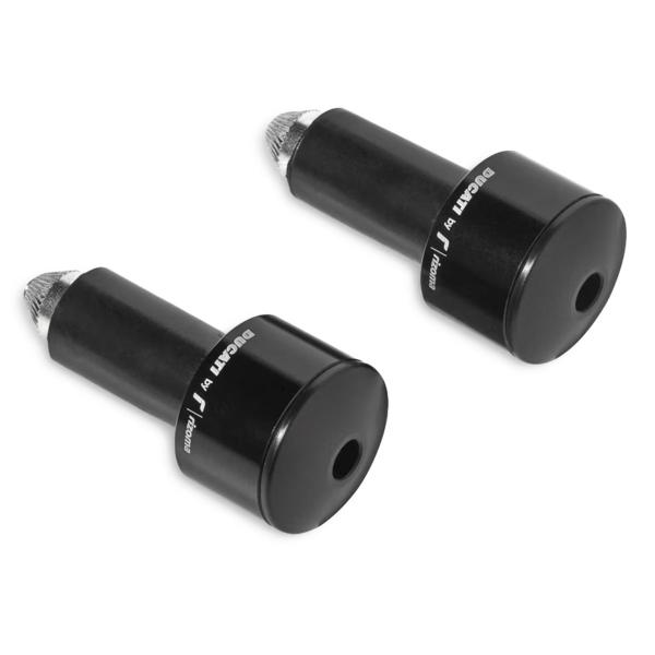 Coppia terminali manubrio Rizoma contrappesi neri per Ducati