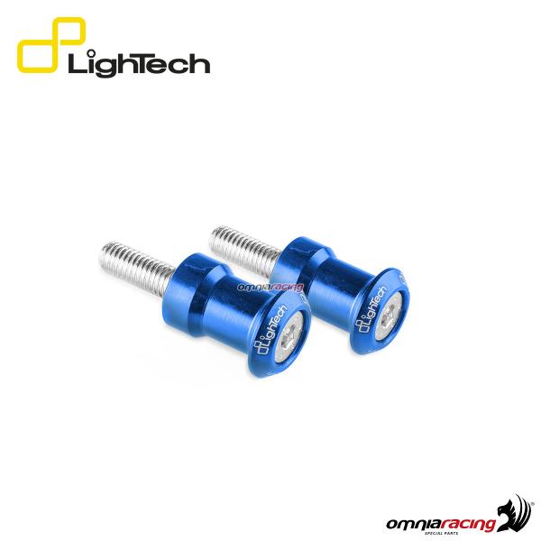 Swing Arm spools Lightech in ergal M10x1,25 cobalt color for Kawasaki