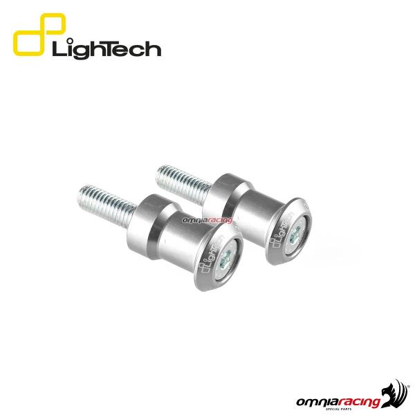 Swing Arm spools Lightech in ergal M10x1,5 silver color for KTM