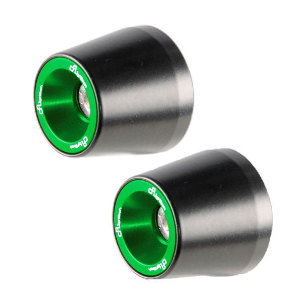 Contrappesi manubrio alluminio Lightech Serie 200 verde BMW RnineT scrambler 2016-2019