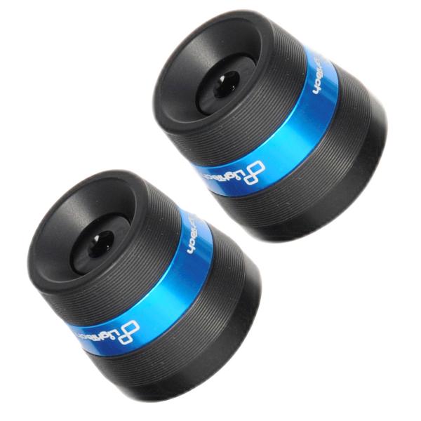 Contrappesi manubrio alluminio Lightech Serie 300 blu cobalto Yamaha R7 2022-2024