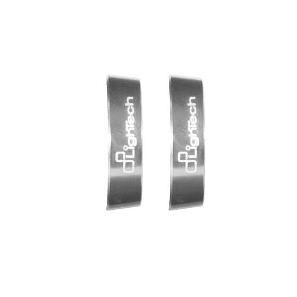Lightech coppia anelli per terminali manubrio silver
