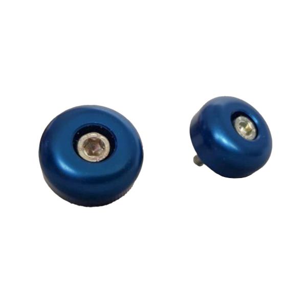 Coppia terminali manubrio PBR blu diametro 30mm per Yamaha