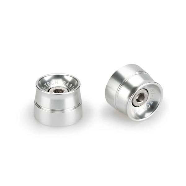 Puig Speed Silver Bar Ends Kawasaki Z125 2019-2025