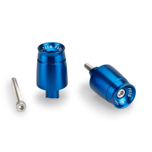 Puig Sport Blue Bar Ends Kawasaki Z650 2020-2025