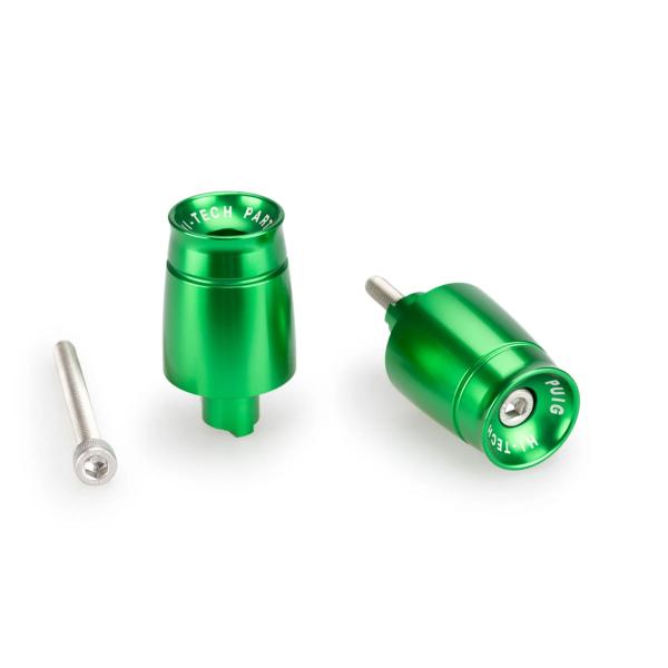 Puig Sport Green Bar Ends Kawasaki Ninja 650 2020-2025