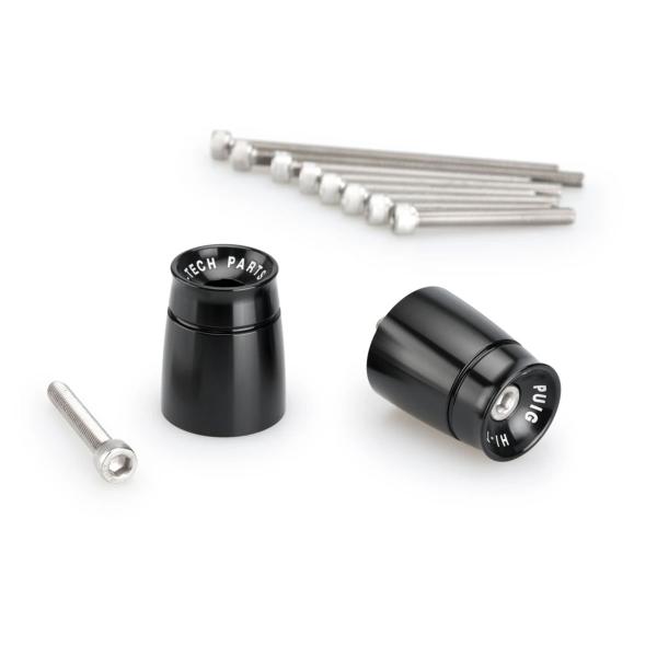 Puig Sport Black Bar Ends Suzuki Burgman 400 2017-2025