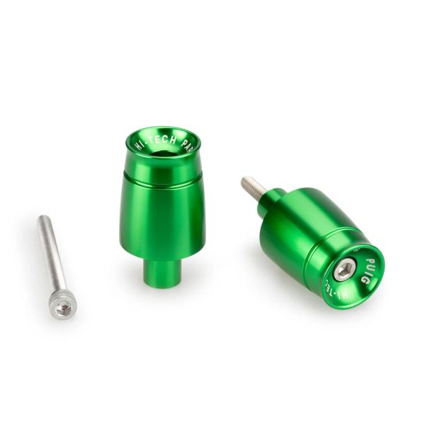 Puig Sport Green Bar Ends Kawasaki Ninja H2SX 2018-2025