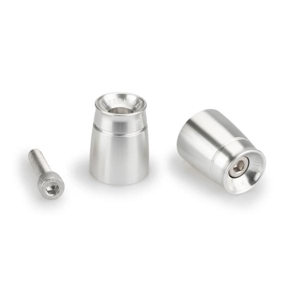Puig Sport Silver Bar Ends Kymco AK550 2017-2025