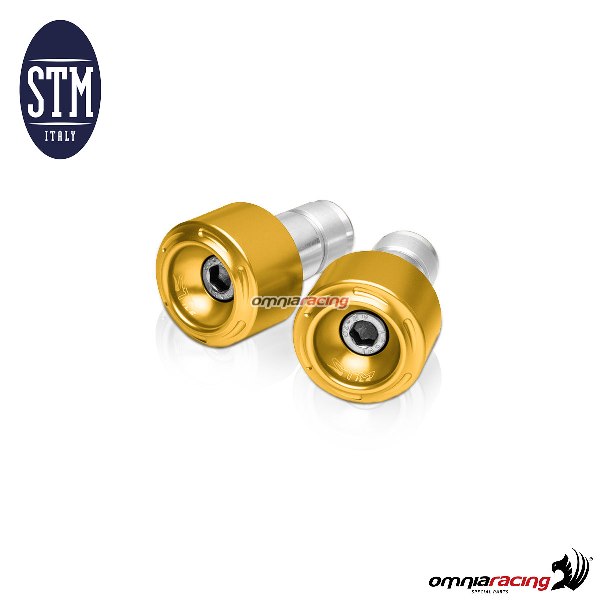 Bar end STM 2 pcs M6x25 big gold color for Yamaha