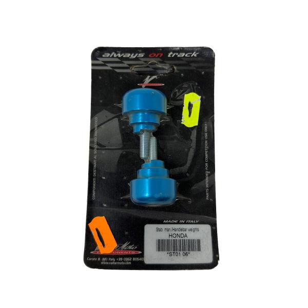 Ergal handlebar ends Valtermoto cobalt blue color for Honda