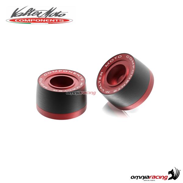 Ergal handlebar ends Valtermoto Easy red color universal