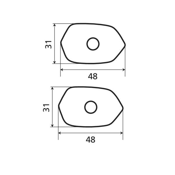 Adattatori per indicatori di direzione Lampa per Kawasaki 2012-