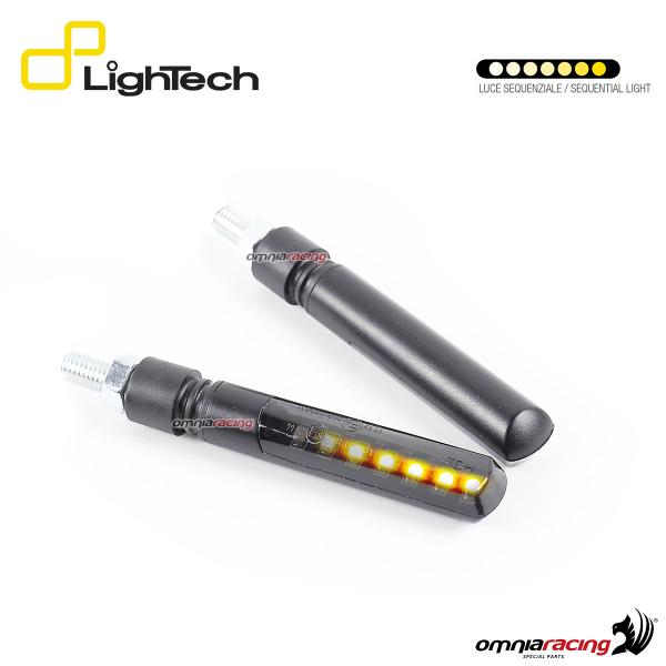 Coppia frecce Lightech omologate indicatori di direzione Led universali con luce sequenziale e stop