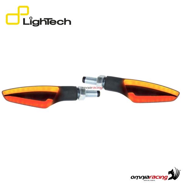Coppia frecce Lightech MonsterEye2 omologate indicatori direzione Led con luce stop universale