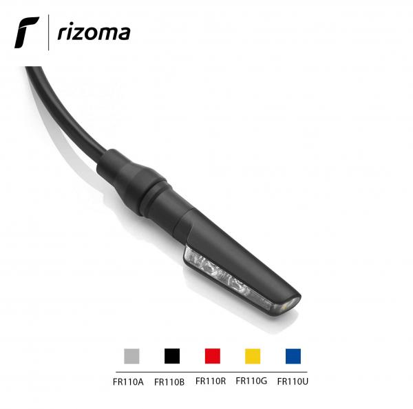 Indicatore di direzione freccia led Rizoma Corsa omologata colore anodizzato nero opaco
