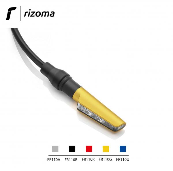 Indicatore di direzione freccia led Rizoma Corsa omologata colore anodizzato oro