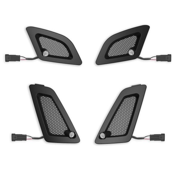 Rizoma black front and rear turn signal kit Vespa GTS 2015-2017