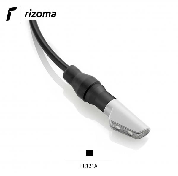 Indicatore di direzione freccia led anteriore Rizoma Leggera L omologata colore silver