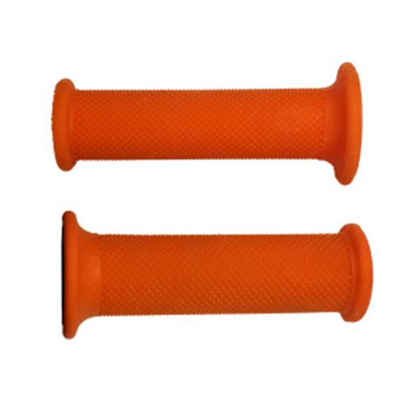 Coppia manopole semi-rigide arancione racing Accossato non forate