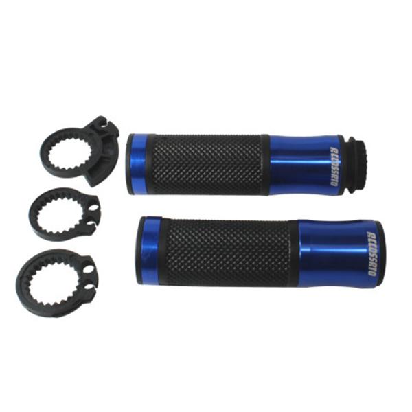 Pair of Accossato racing blue aluminum grips