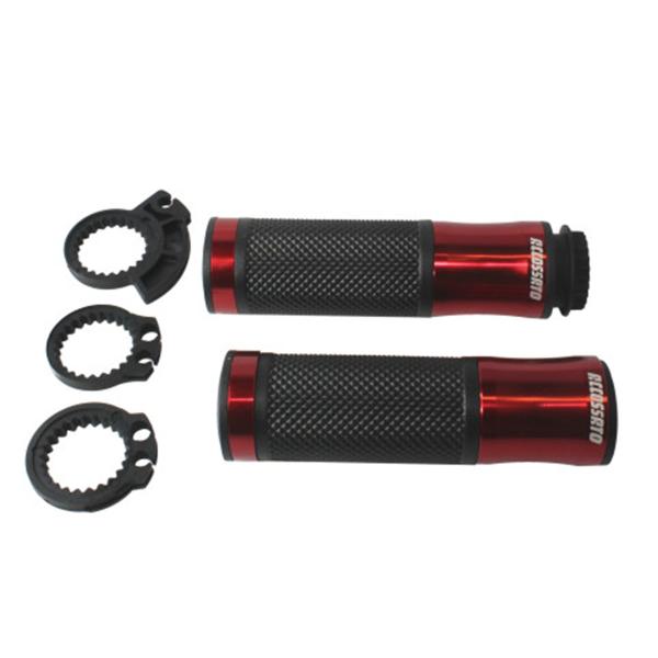 Coppia manopole alluminio rosse racing Accossato