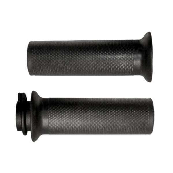 Coppia manopole custom nere Accossato manubri da 1 pollice 25,4mm