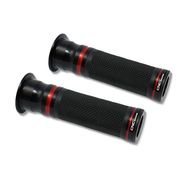CNC Racing black/red aluminum grips EVO Mv Agusta Brutale 800RR 2015-2024
