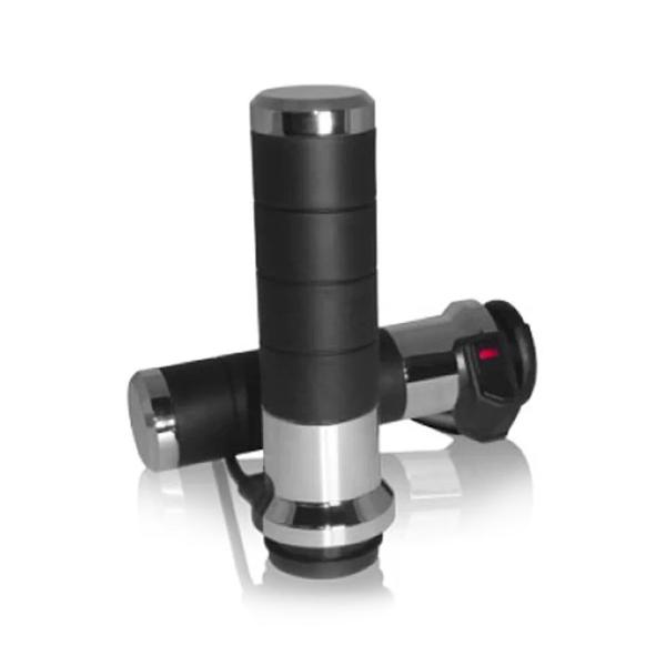 KOSO Titan-X manopole riscaldate cromato interruttore integrato per Harley Davidson RideByWire