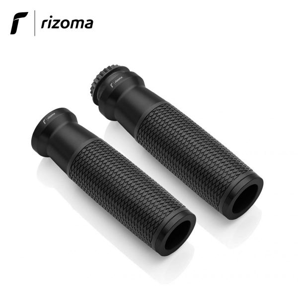 Rizoma URLO grips in aluminium 22mm black color for Honda XADV 750 2021-2025
